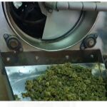 Una de las máquinas utilizadas para envasar la droga