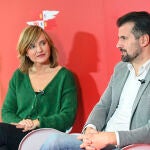 La ministra de Educación, Pilar Alegría, y el secretario general del PSOE de Castilla y León, Luis Tudanca, participan en un encuentro con alcaldes de la provincia de Burgos en Villagonzalo Pedernales (Burgos)