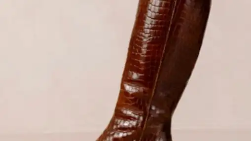 East Croco - Brown Leather Boots