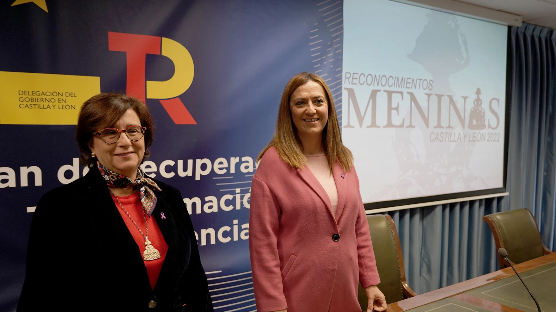 La delegada del Gobierno en Castilla y León, Virginia Barcones, da a conocer los nombres de los ganadores de los Reconocimientos Meninas 2022