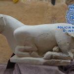 Imagen de la escultura recuperada por la Policía Nacional