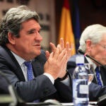 El ministro de Inclusión, Seguridad Social y Migraciones, José Luis Escrivá, en la jornada sobre el futuro de las pensiones organizada por "65 y Más"