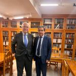 José Luis Concepción y Julio Sanz durante su encuentro en Segovia