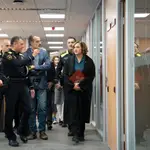 Visita de la alcaldesa Colau a la nueva comisaría de la Guardia Urbana