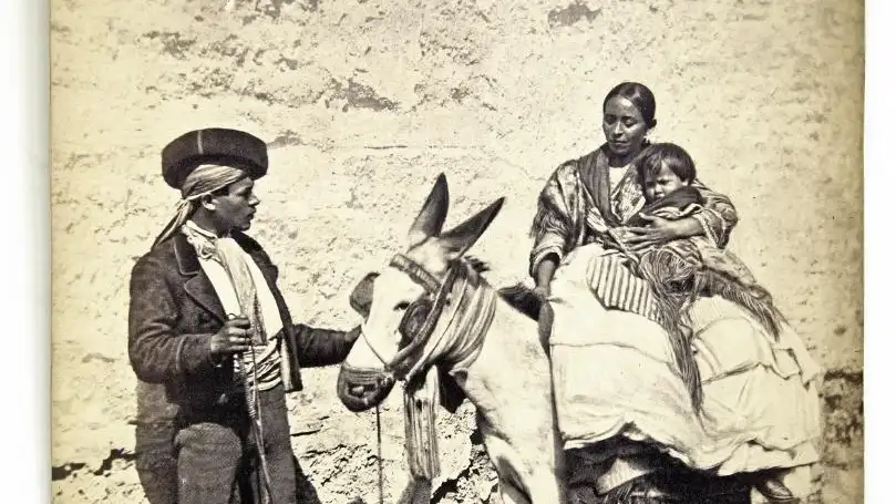 Una pareja fotografiada por Jean Laurent