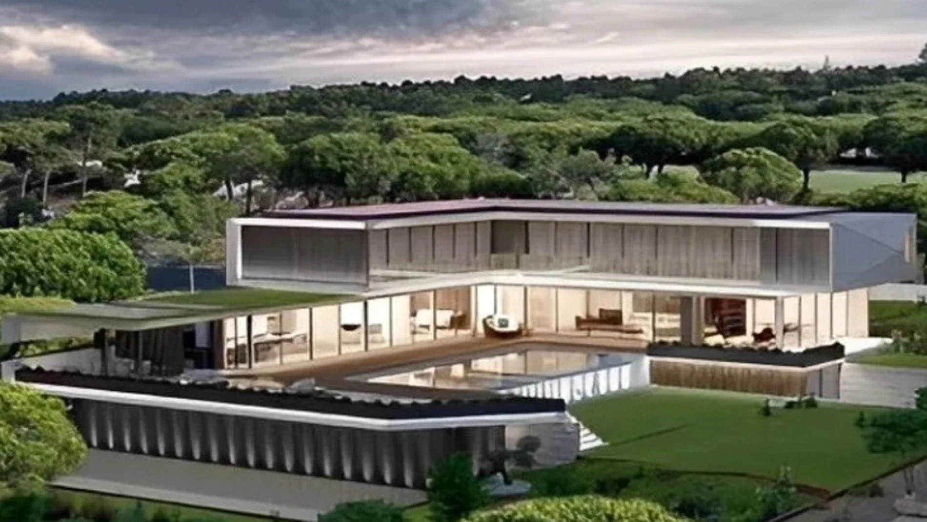 Recreación de la futura mansión portuguesa de Cristiano Ronaldo y Georgina Rodríguez.