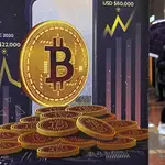 Anuncio de un bitcoin en Hong Kong