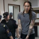 Brittney Griner, durante su detención en Rusia