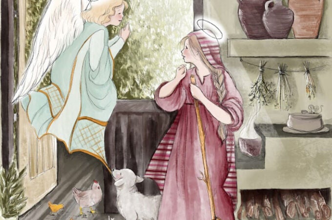 «Historia de la Navidad» incluye ilustraciones de pasajes como la Anunciación del ángel a la Virgen María