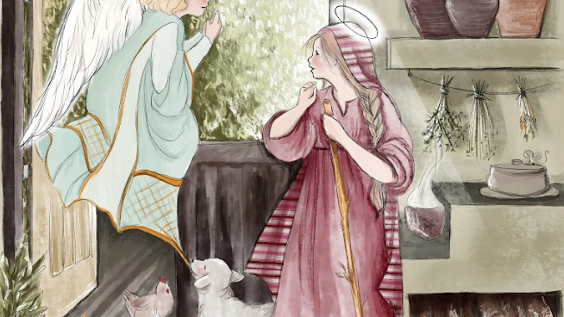 «Historia de la Navidad» incluye ilustraciones de pasajes como la Anunciación del ángel a la Virgen María