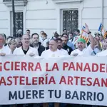 Manifestación de los panaderos en Valencia