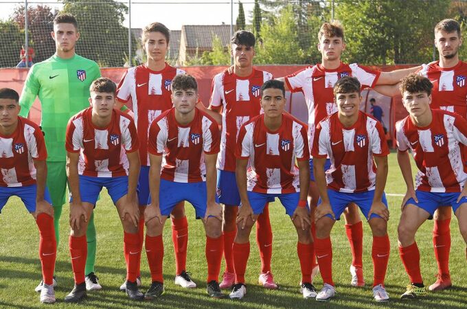 Los futbolistas del Juvenil A del Atlético de Madrid en la temporada 2021-22