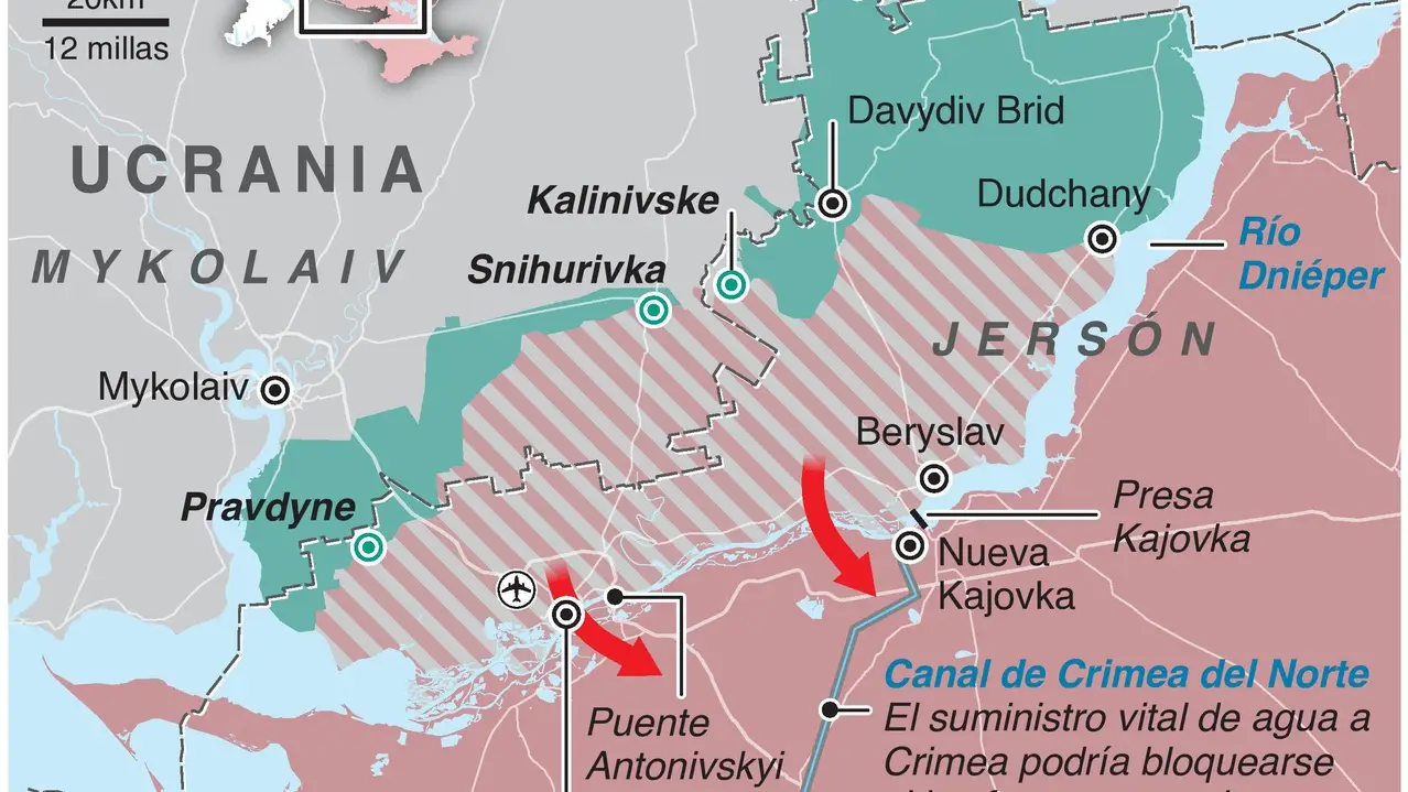 Rusia se retirará de la ciudad clave ucraniana de Jersón