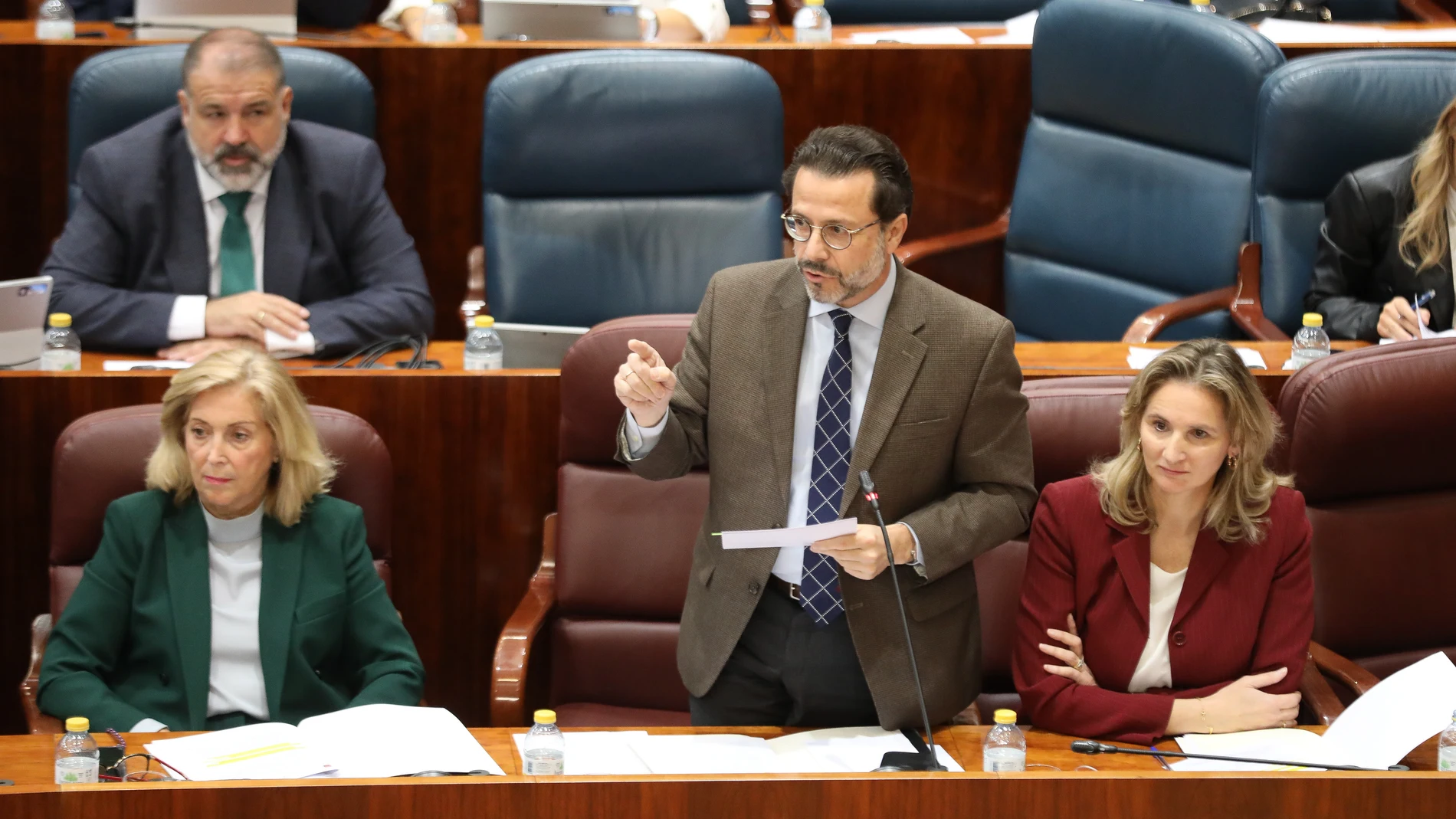 El consejero de Economía, Hacienda y Empleo de la Comunidad de Madrid, Javier Fernández-Lasquetty, en el Pleno de este martes en la Asamblea de Madrid