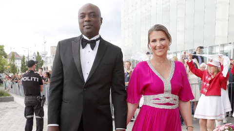 La princesa Marta Luisa de Noruega y su prometido, Durek Verrett