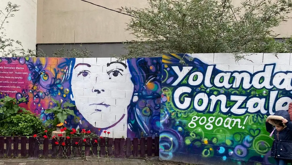 Parque dedicado a Yolanda González, militante bilbaína del PST asesinada por un comando del Batallón Vasco Español