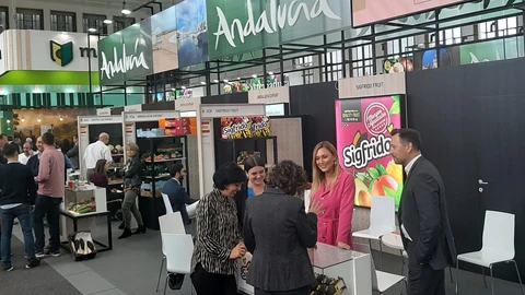 Imagen de archivo de Sigfrido Fruit en la Feria Fruit Logística de Berlín