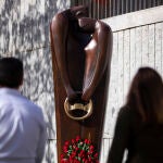 Monumento a las Victimas de accidentes de Tráfico instalado en el Parque de Madrid Rio.