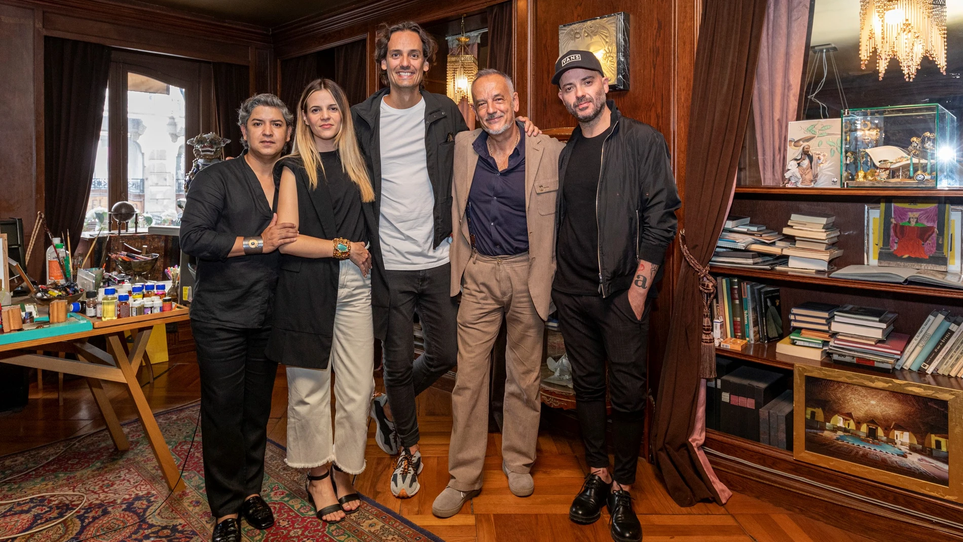 Omar Ortiz, Paula Cabrera, Nacho Cabrera, Vicente Gracia y César Garrik