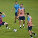 El último entrenamiento de la selección argentina
