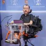 El portavoz de Unidas Podemos en el Congreso, Pablo Echenique.