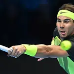 Rafa Nadal, durante su partido de las ATP Finals contra Félix Auger-Aliassime