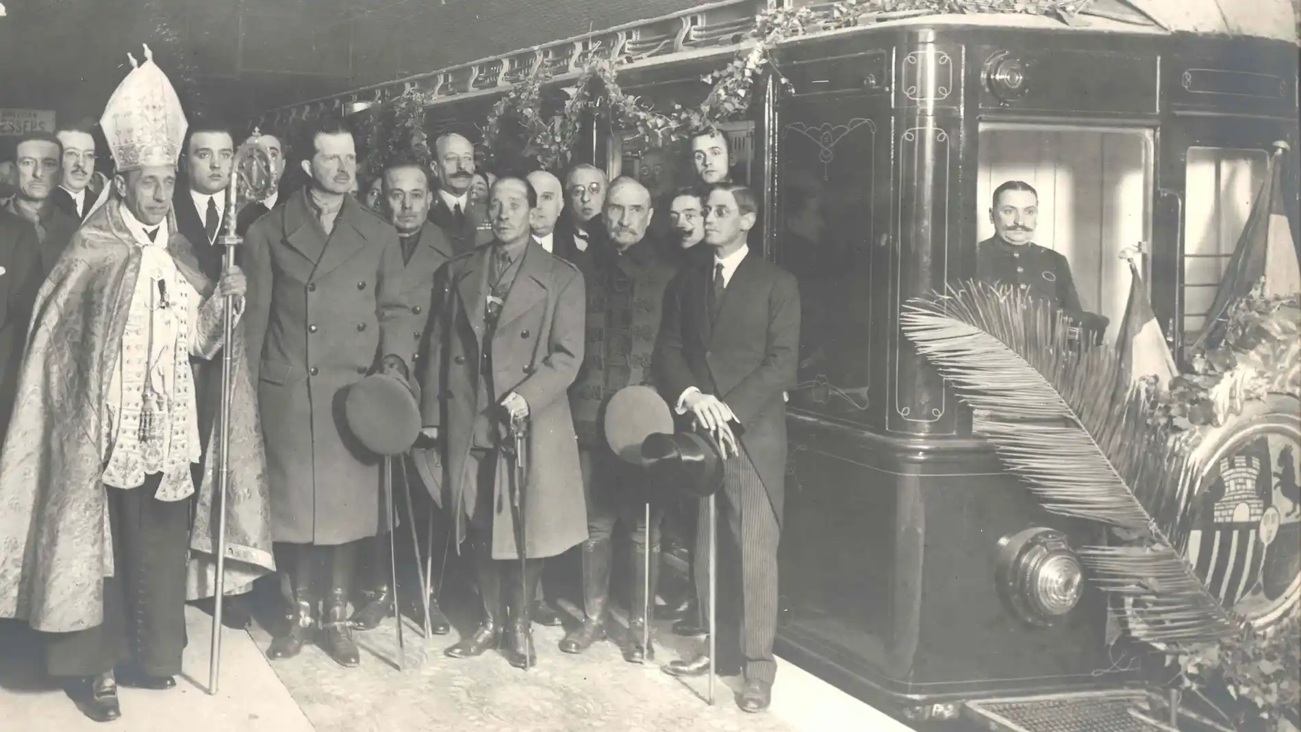 Inauguración de la primera línea de metro en Barcelona en 1924