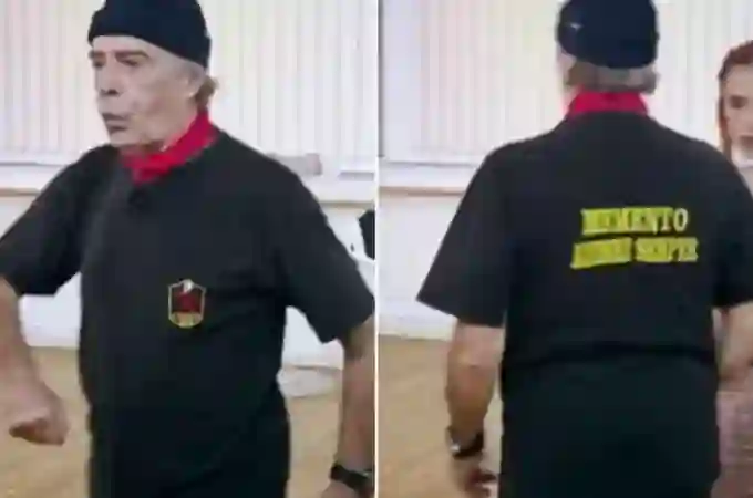 Escándalo en Italia: Un concursante de «Bailando con las estrellas» ensaya con una camiseta fascista