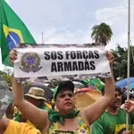 Protestas de seguidores de Jair Bolsonaro pidiendo un golpe de Estado