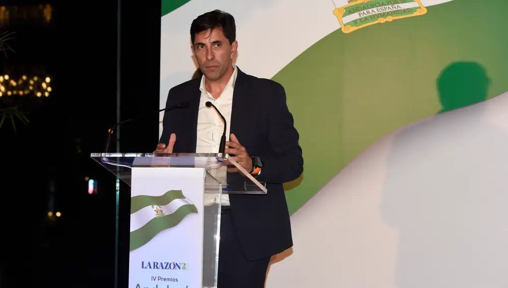 Antonio Lorente Lamarca, Premio Andalucía a la solidaridad, durante su discurso