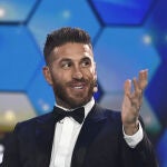Sergio Ramos, en la gala de los Globe Soccer Awards en Dubai