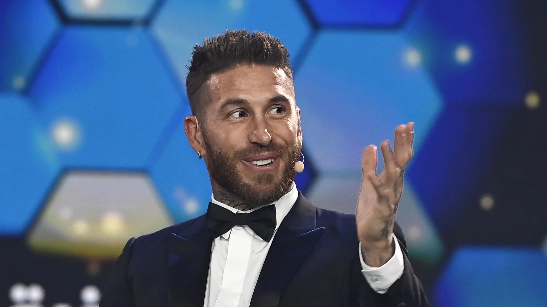 Sergio Ramos, en la gala de los Globe Soccer Awards en Dubai