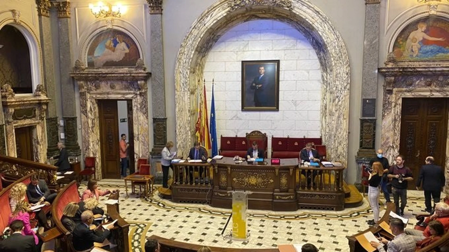 Imagen del pleno del Ayuntamiento de València correspondiente a la sesión ordinaria de noviembre de 2022