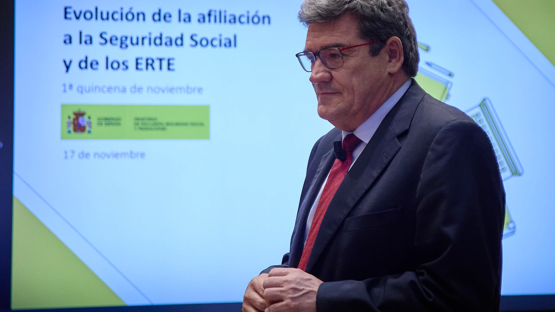 José Luis Escrivá presenta el avance de afiliación a la Seguridad Social de noviembre