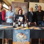 De izda a dcha, Arévalo, García, Martínez, Tierno y Cedazo presentan la XIV Semana de la Tapa Micológica