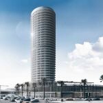 Futura torre que se ubicará en el puerto de Málaga