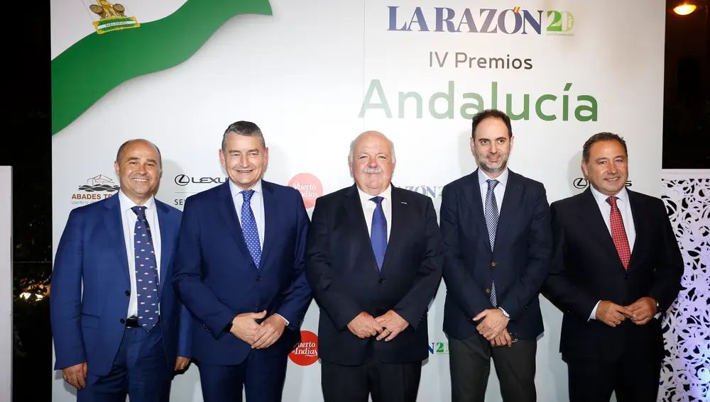 Antonio Martín Arjona, Antonio Sanz, Jesús Aguirre, Pepe Lugo y Ricardo Sánchez