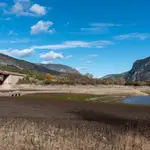 En la imagen aspecto del pantano de Oliana en el termino municipal de Coll de Nargó (Lleida)