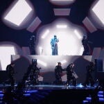 Rauw Alejandro en los Latin Grammy Awards. EFE/EPA/ETIENNE LAURENT