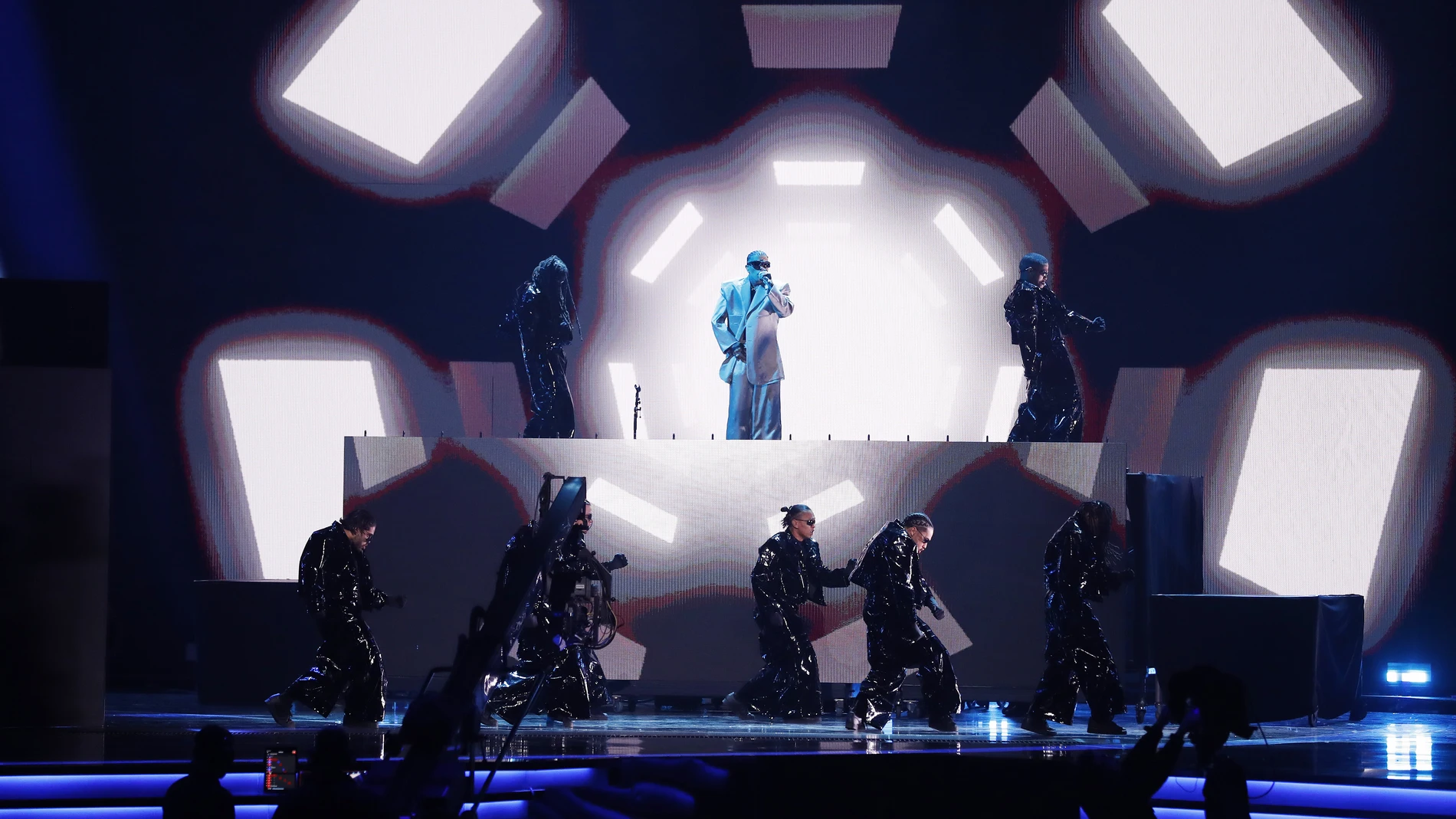 Rauw Alejandro en los Latin Grammy Awards. EFE/EPA/ETIENNE LAURENT