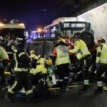 Simulacro de gran siniestro en los túneles de la M-30