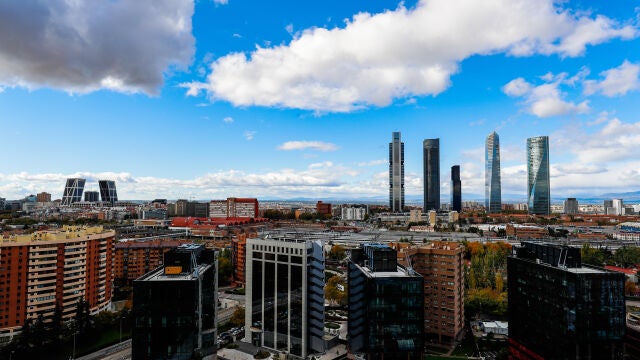 Vista panorámica de la ciudad de Madrid 