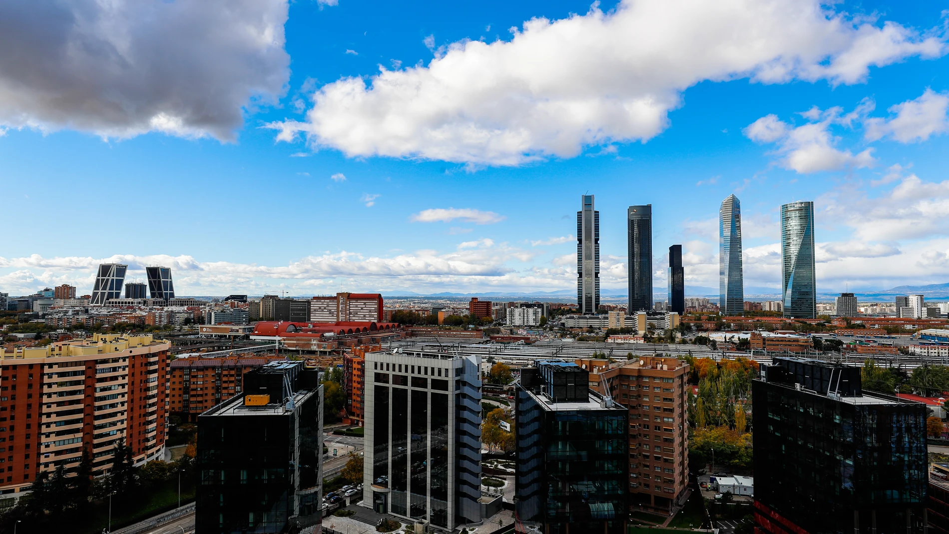 Vista panorámica de la ciudad de Madrid 