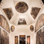 La Sala Marmi de la Sala Ovale dela Palazzo Barberini, reconvertida en lo que fue la Capilla Herrera