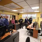 El consejero de la Presidencia, Antonio Sanz, en su visita al Segundo Batallón de Intervención en Emergencias de la Unidad Militar de Emergencias (UME)