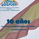 Cartel de la celebración del décimo aniversario de la asociación