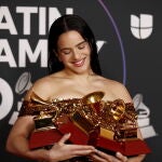 Rosalía y sus cuatro Grammy Latinos.