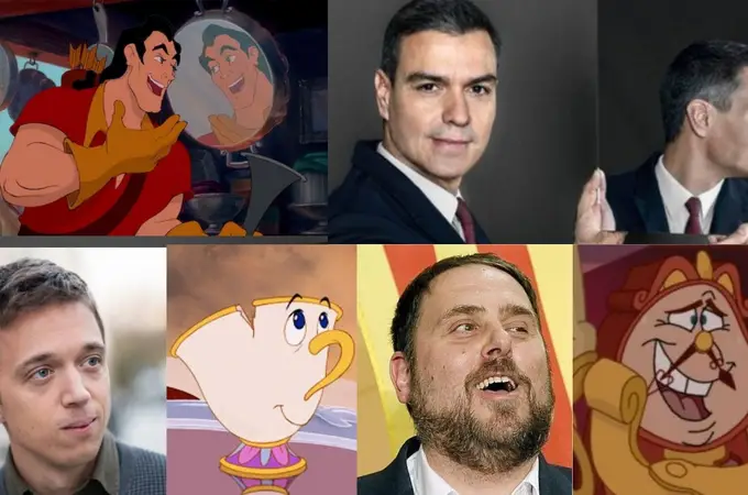 ¿Quién es quién?: Políticos españoles que podrían ser personajes de “La bella y la bestia”