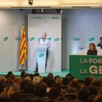 El secretario general de Junts, Jordi Turull, en el Consejo Nacional