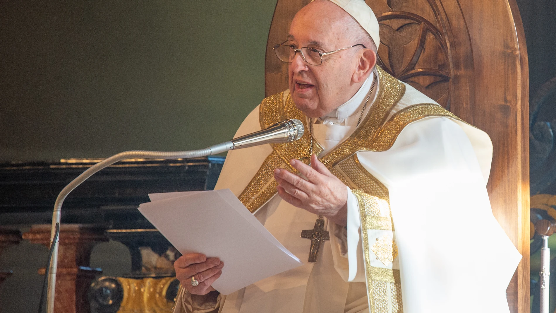 El Papa durante la misa celebrada en la catedral de Asti el pasado domingo
